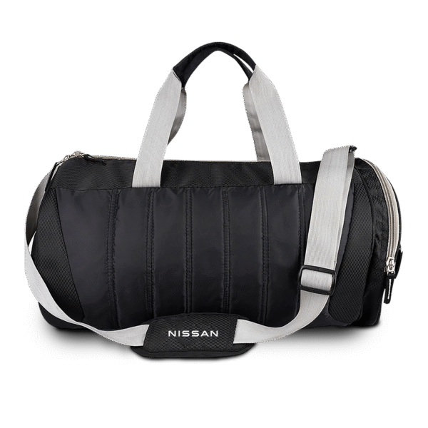 <span style="font-size:16px;vertical-align:middle;">Duffle Bag</span>  <span style="background-color:#C3002F;color:#ffffff;font-size:13px;padding:1px 4px;border-radius:3px;vertical-align:middle;margin-left:4px;">NISSAN TABI DUFFLE</span>  <br>  <span style="display:inline-block;width:2px;height:15px;background-color:#C3002F;margin-right:1px;vertical-align:middle;"></span>  <span style="font-size:14px;color:#000000;">Built for reps. Ready for miles.</span>